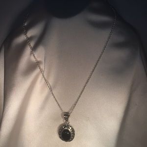 Black Onyx Pendant on 22” SS Chain.